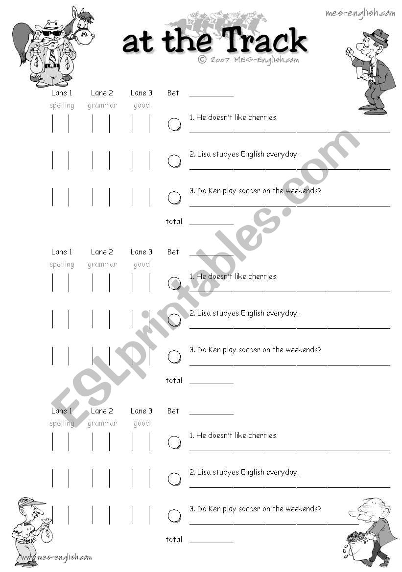 simple present worksheet