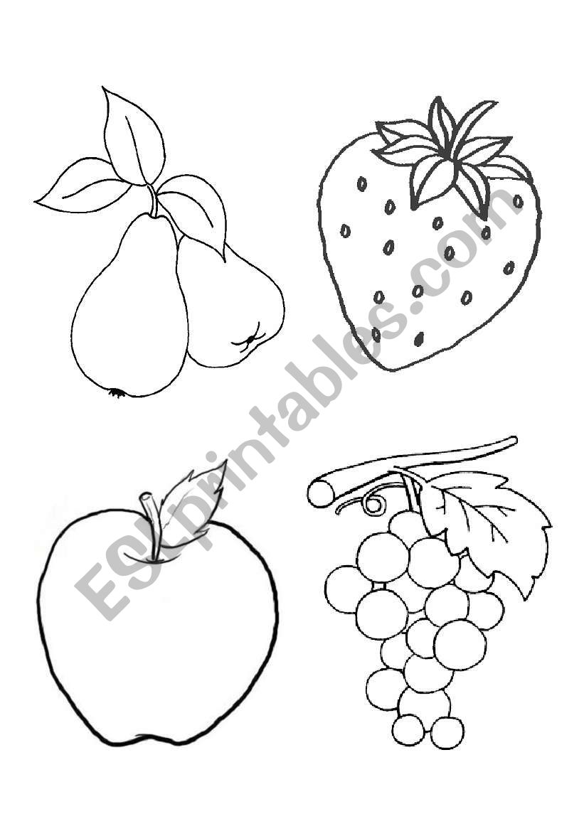 FRUIT worksheet