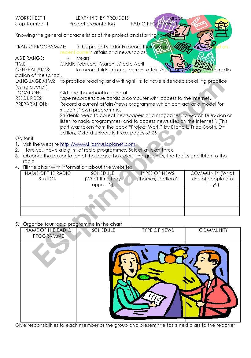 RADIO PROGRAMME PROJECT 1 worksheet