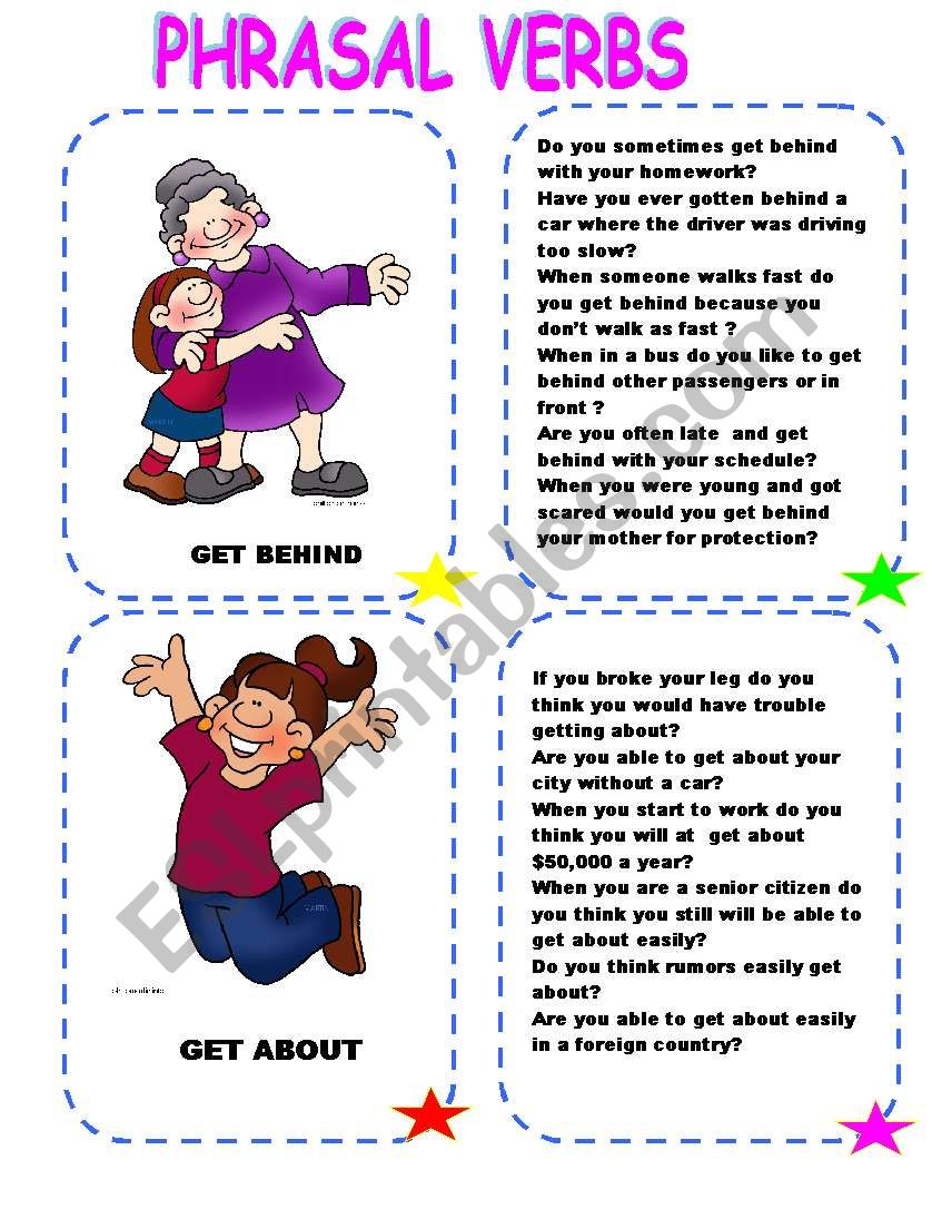 PHRASAL VERBS worksheet