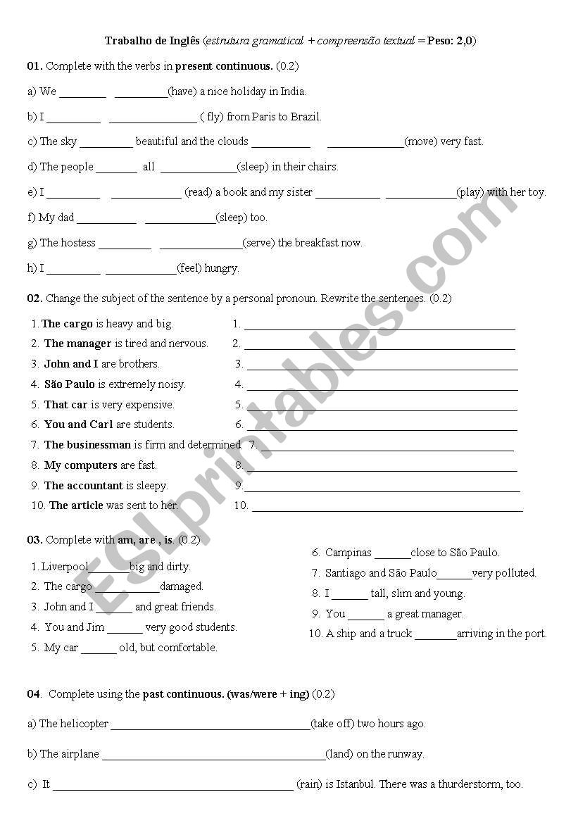 review worksheet