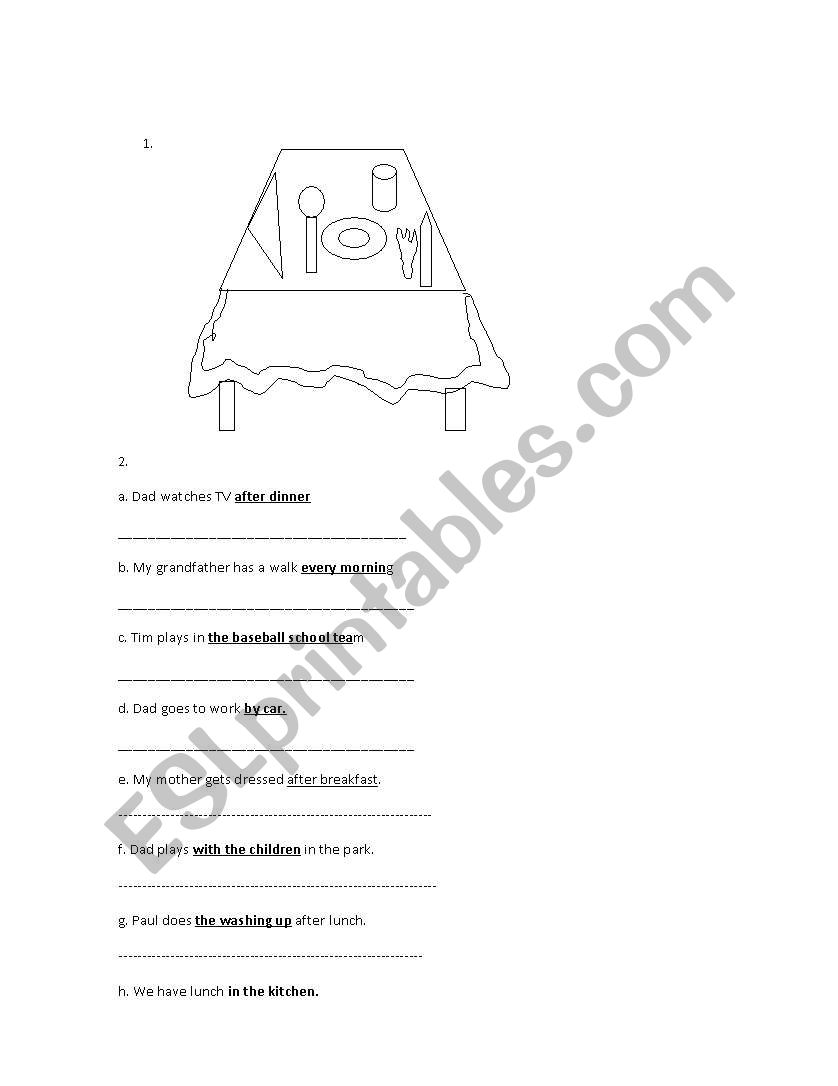 questions worksheet