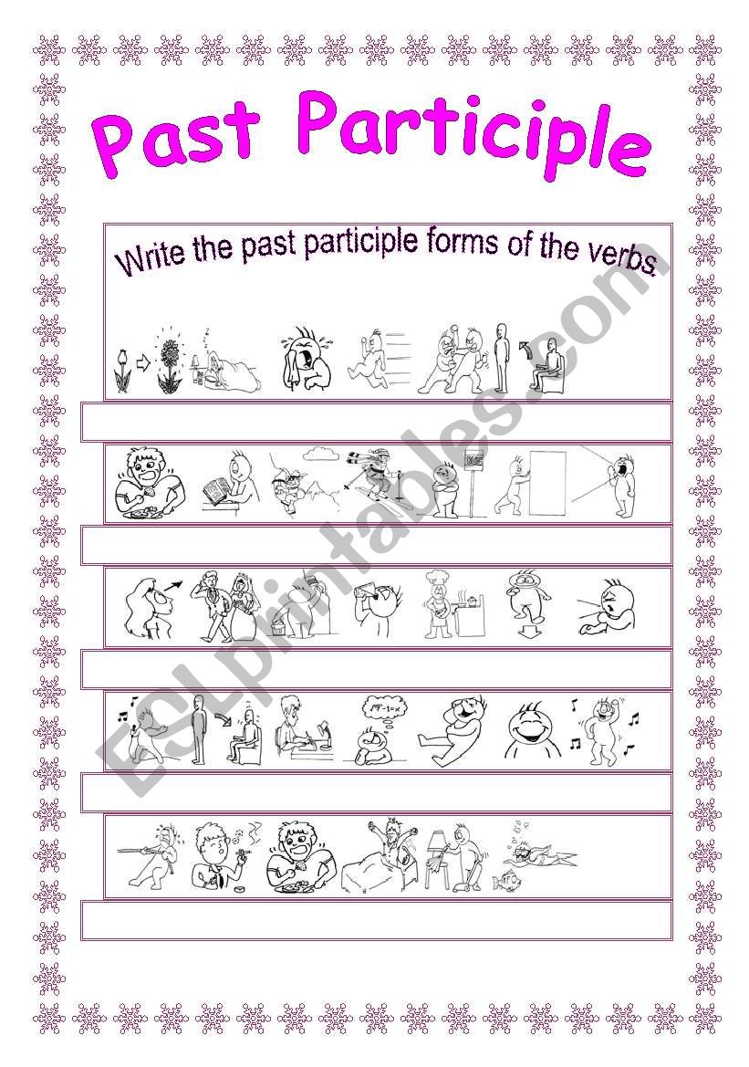 PAST PARTICIPLE worksheet