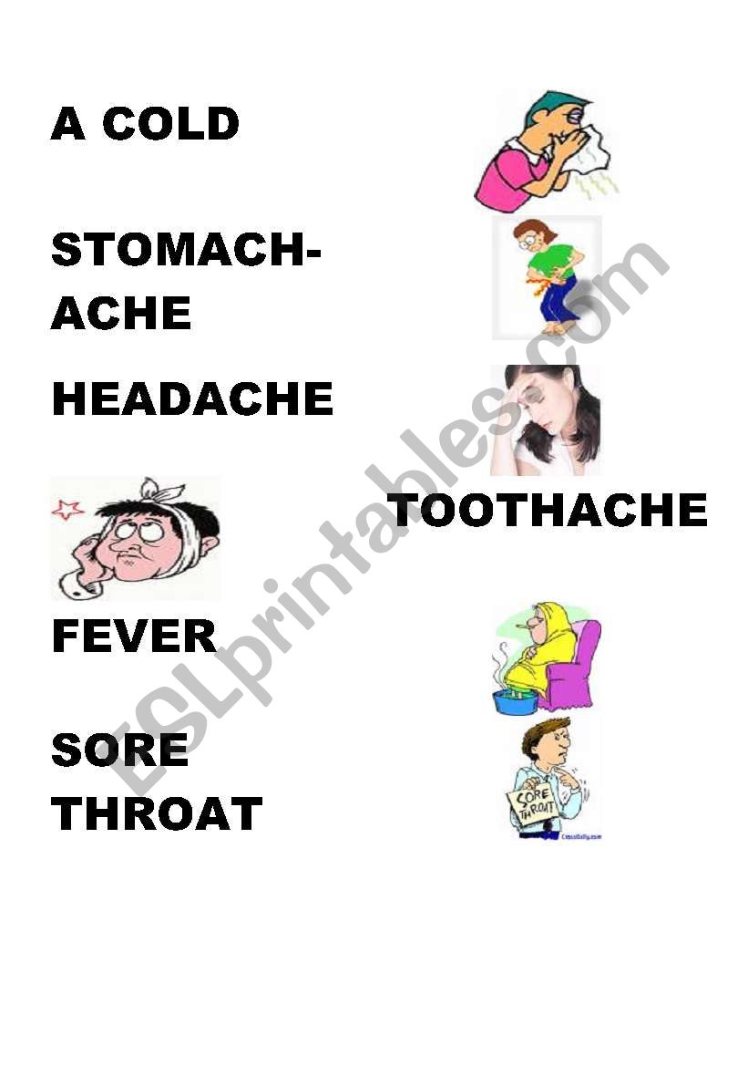 ILLNESS worksheet