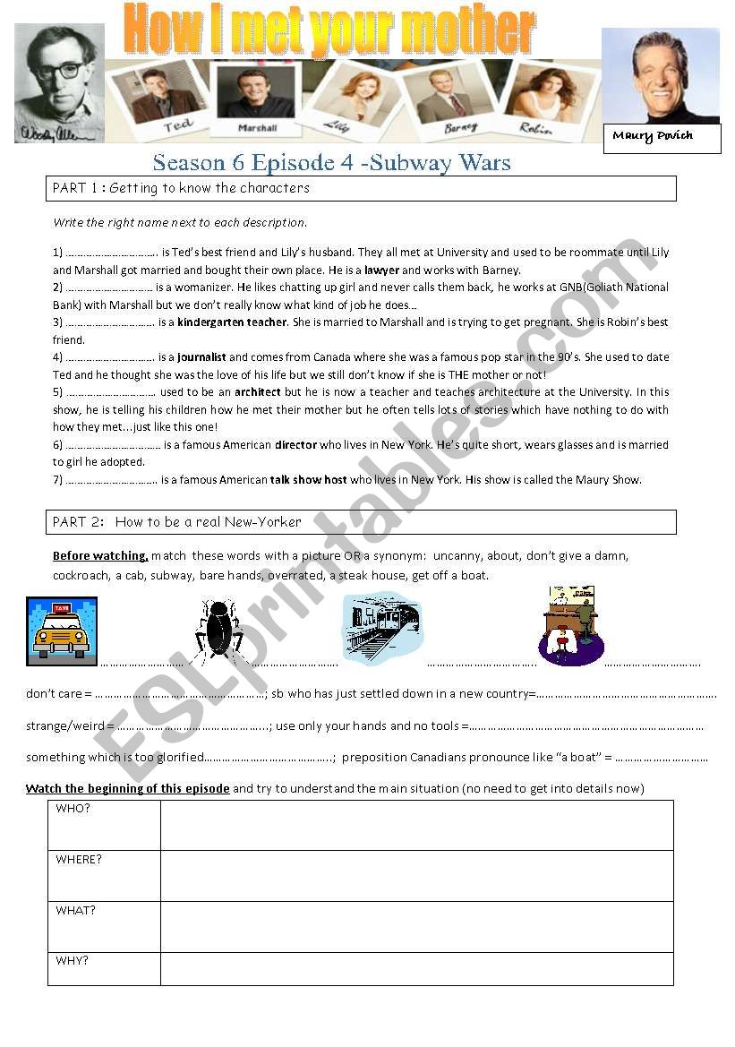 How I met your mother - Subway Wars How I met your mother - Subway Wars