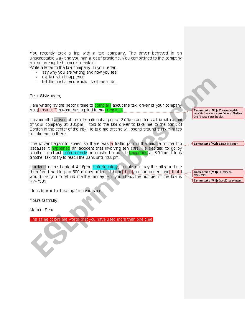 rubish worksheet