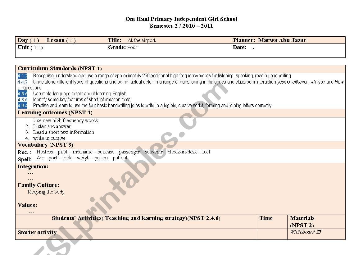 unit 11 week 1 worksheet