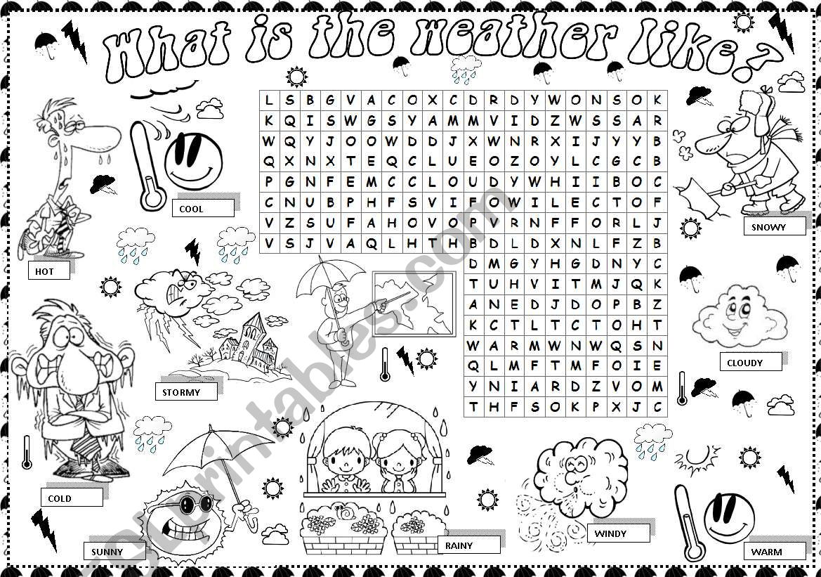 what is the weather like? worksheet