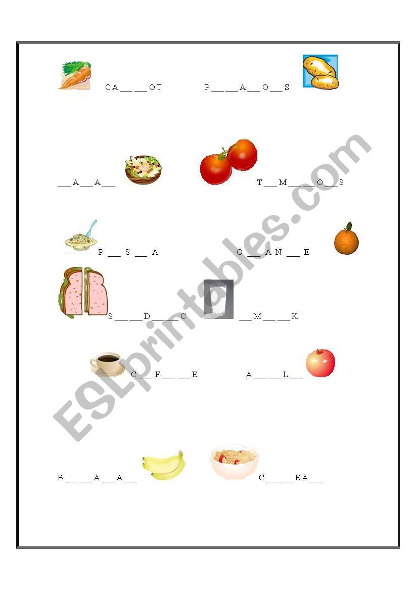 Present Simple and food page 2
