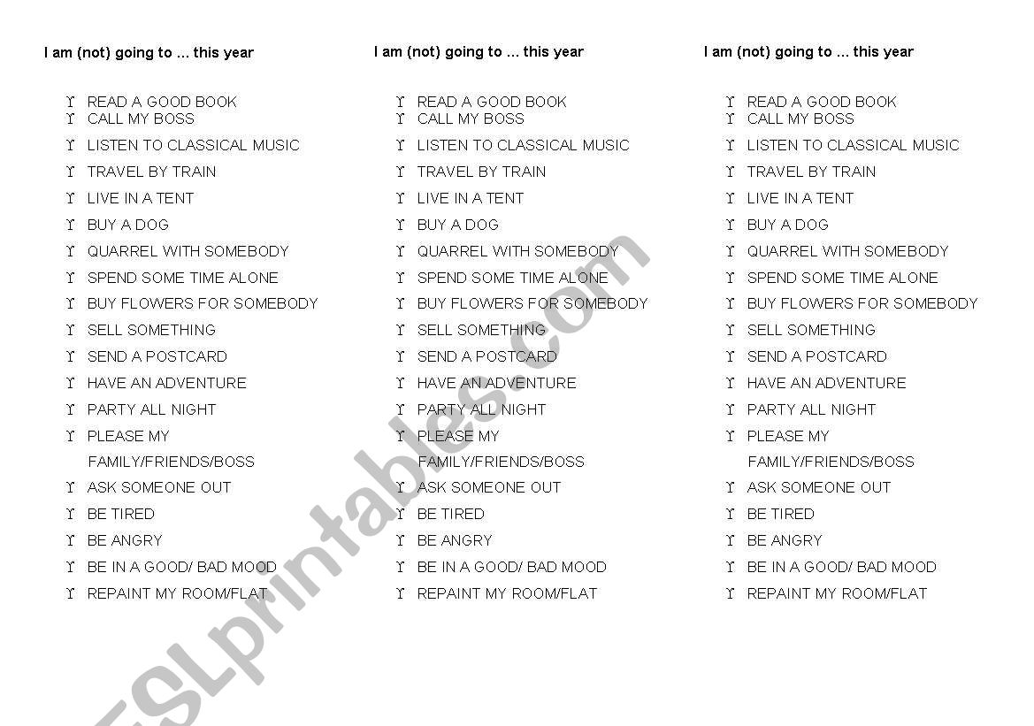 going to- speaking class worksheet