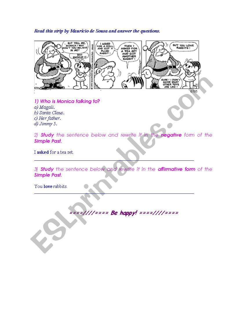 Simple Past with Fun worksheet