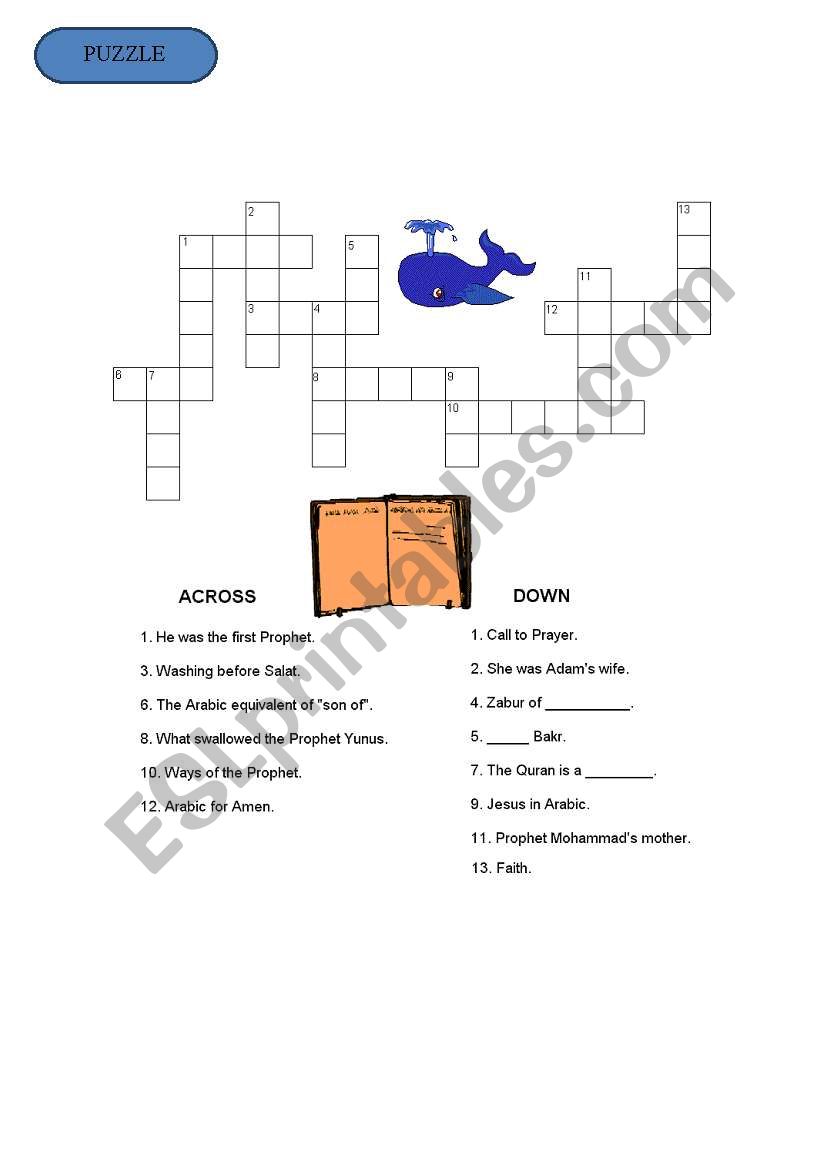 puzzle worksheet