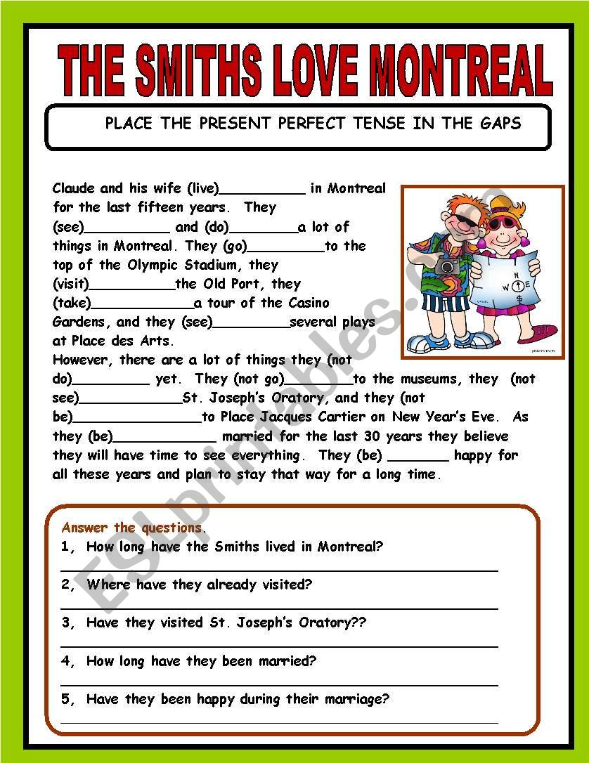 PRESENT PERFECT worksheet