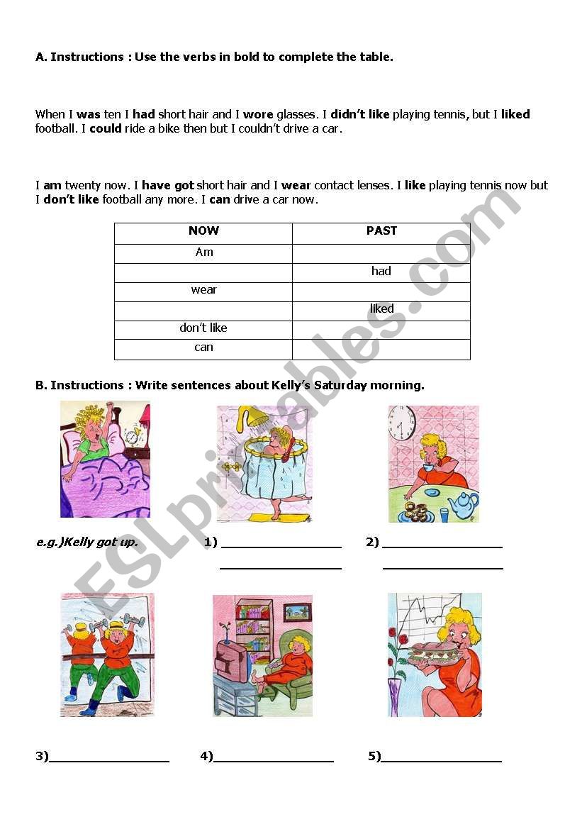 Past Simple worksheet