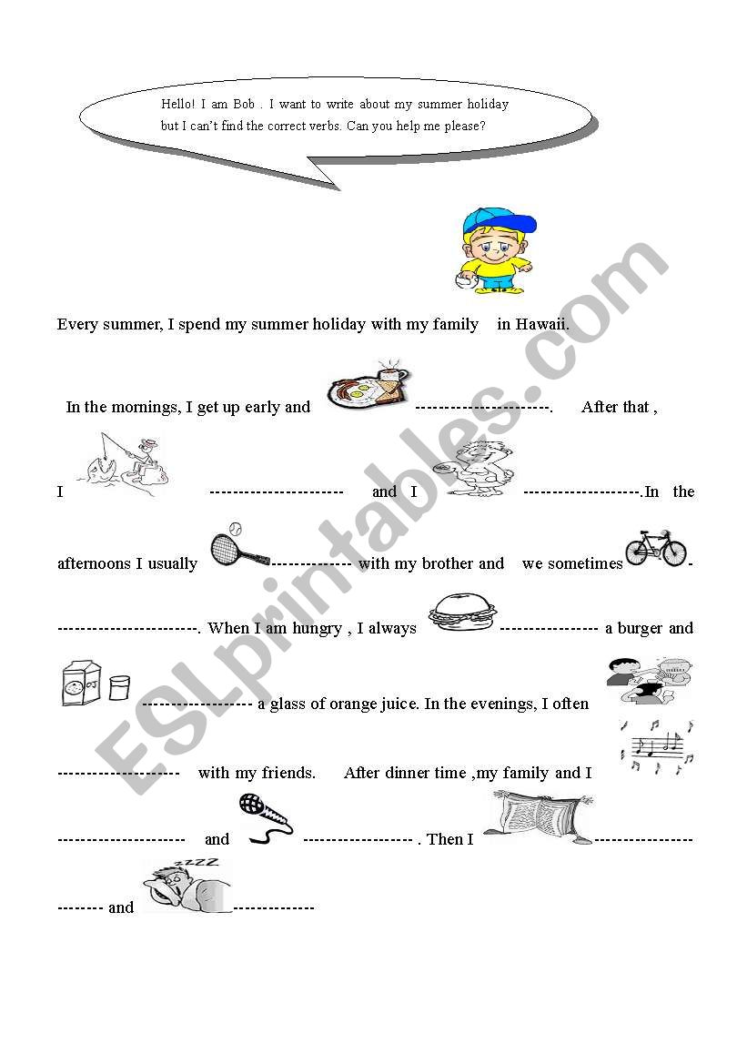 verbs worksheet