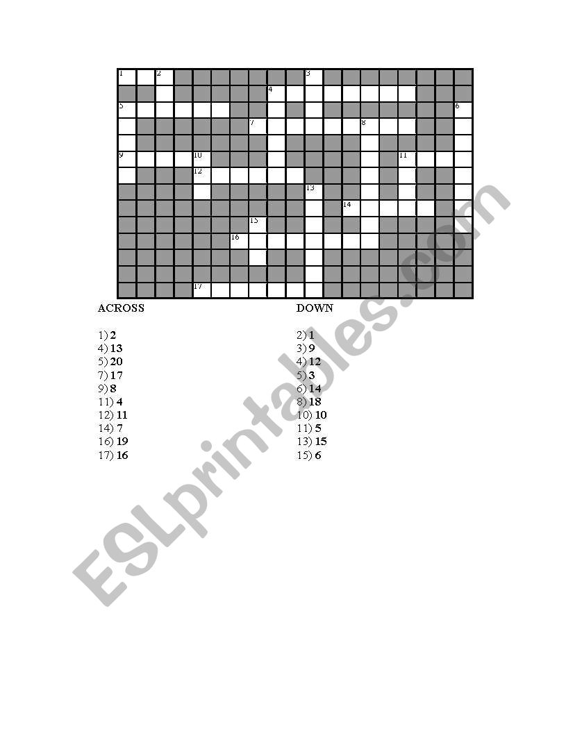 numbers 1 - 100 worksheet