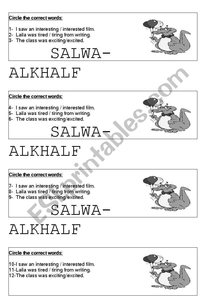 verbs worksheet