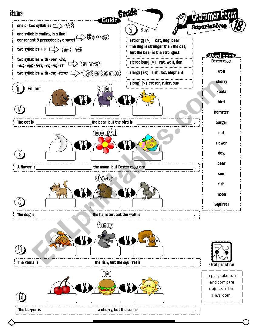 Grammar Focus Series_17 Superlatives (Fully Editable)