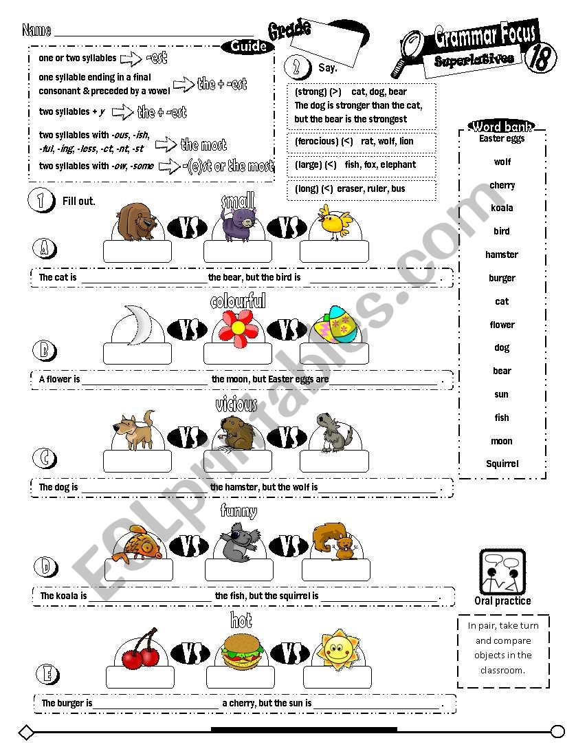 Grammar Focus Series_17 Superlatives (Fully Editable)