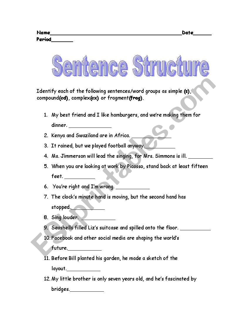 english-worksheets-sentence-structure