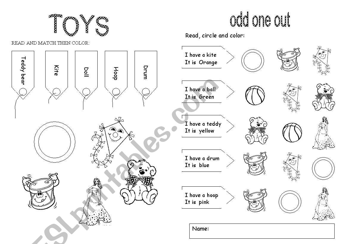 toys -toys worksheet