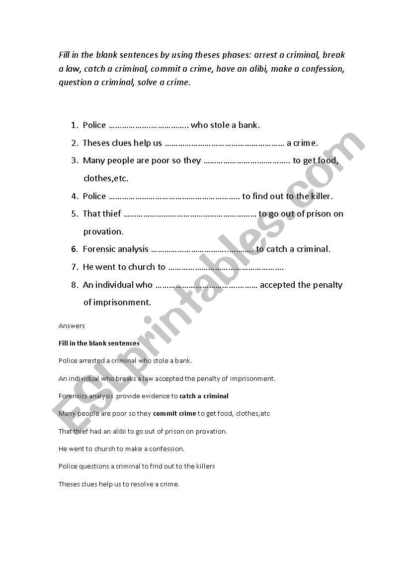 fill blanks worksheet