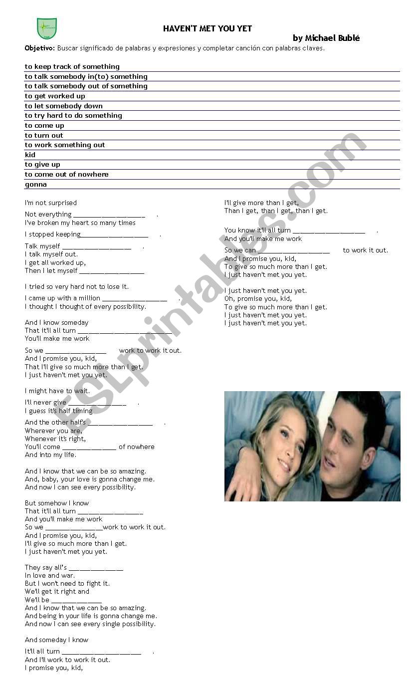 I haven´t met yet - ESL worksheet by ximena 14