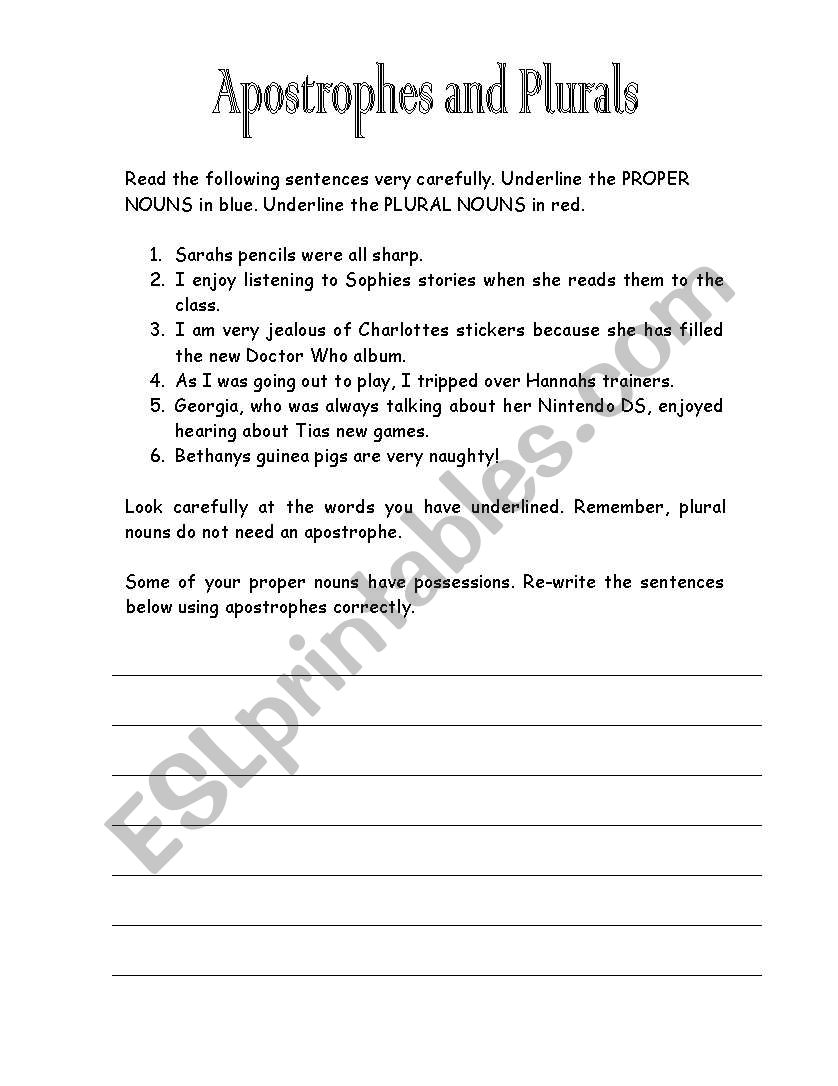 English Grammar worksheet