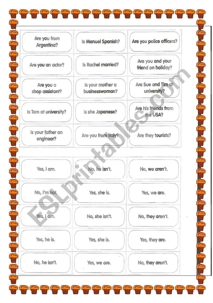 short answers worksheet