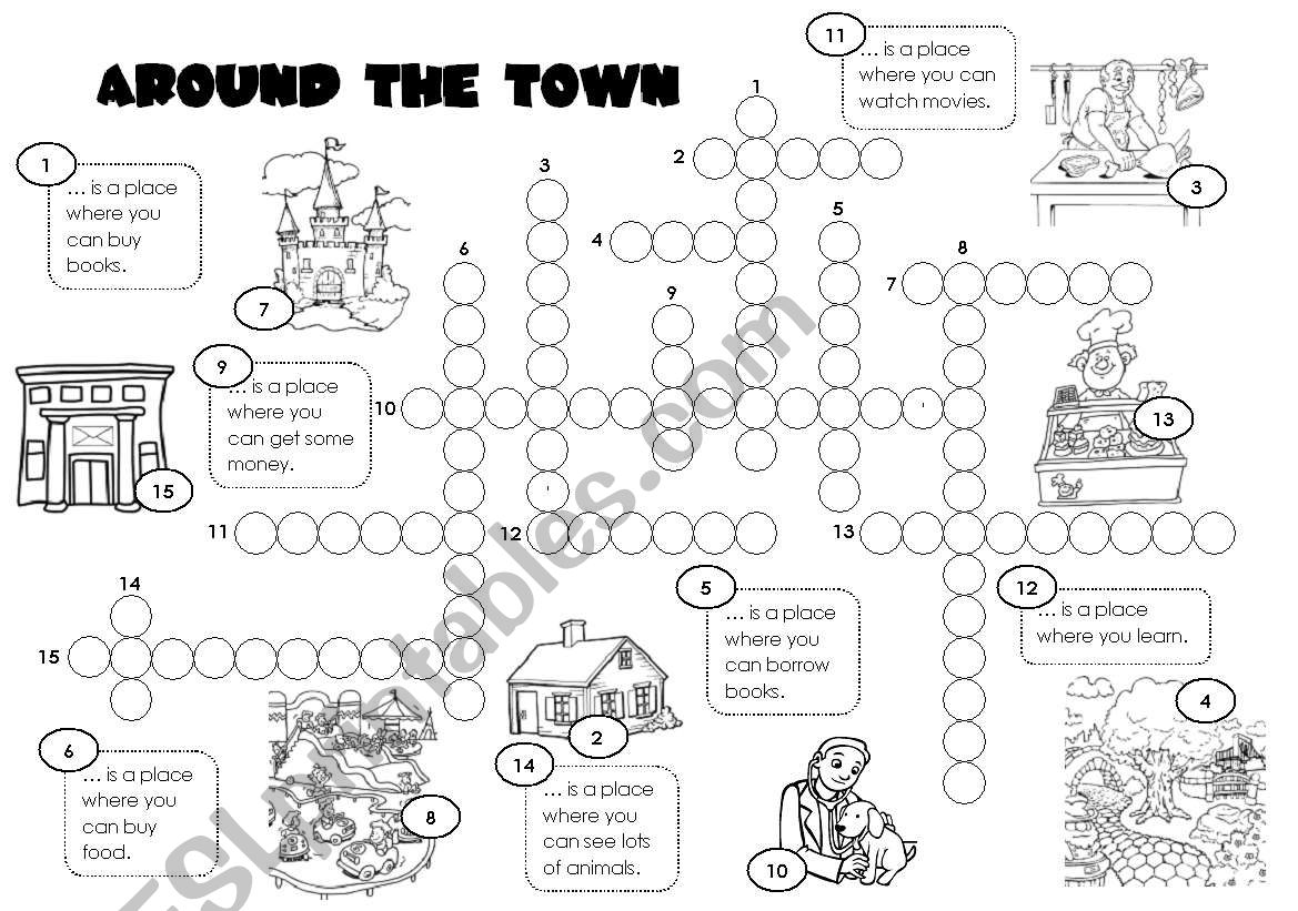 Around the Town worksheet