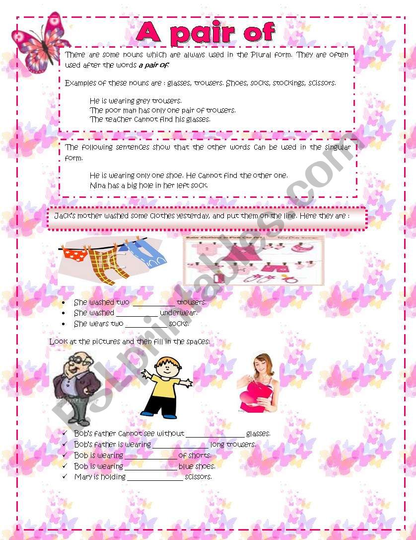 a-pair-of-esl-worksheet-by-bilhaq