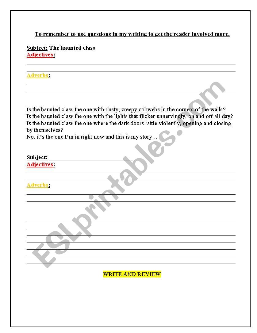 effective use of questioning in creative writing