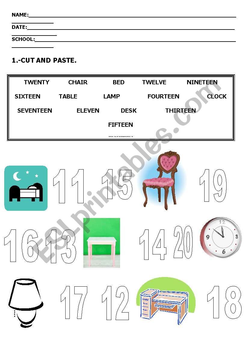 review numbers 11-20 some vocabulary and verbs