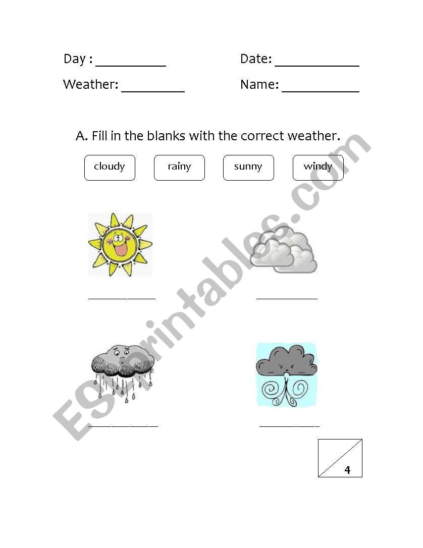 Assessment worksheet