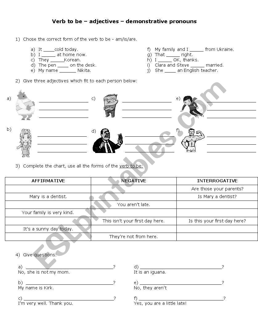 First classes worksheet