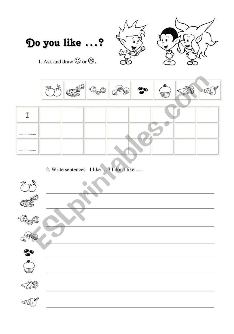 do you like worksheet