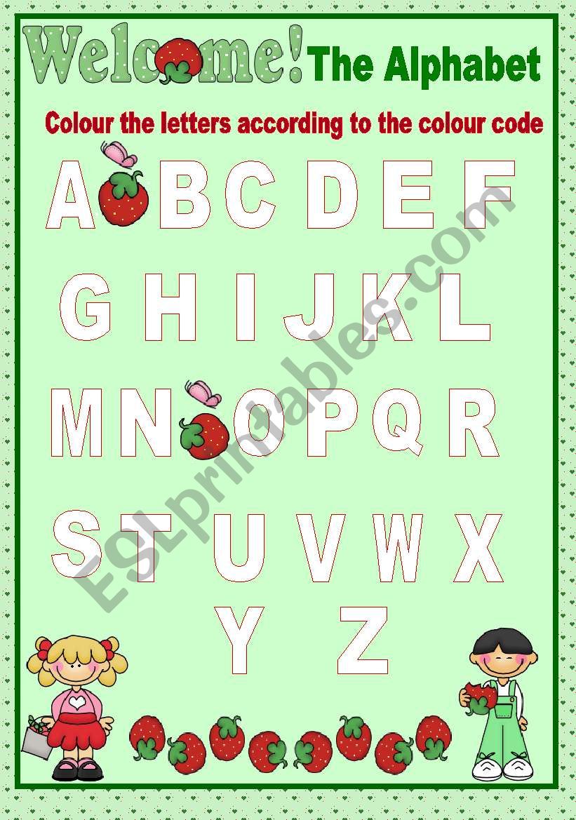 THE ALPHABET worksheet