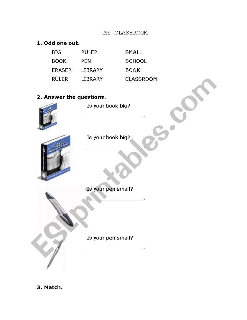 Classroom worksheet