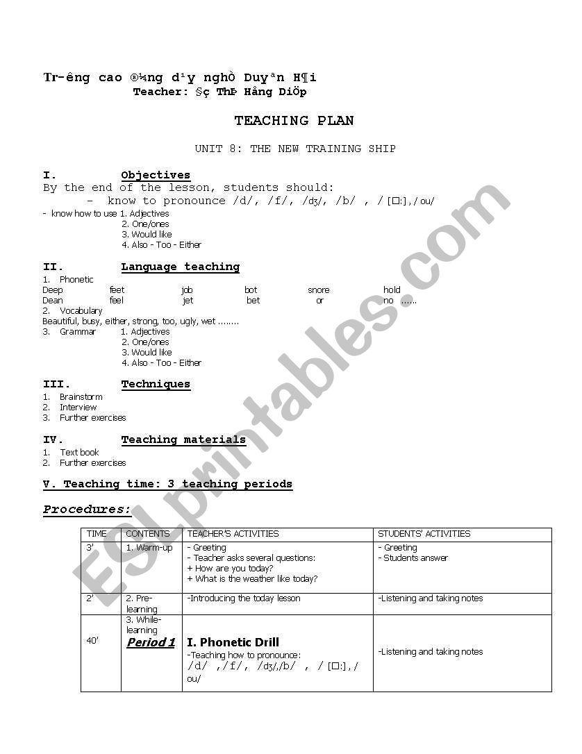 lesson 8- new english for seaman