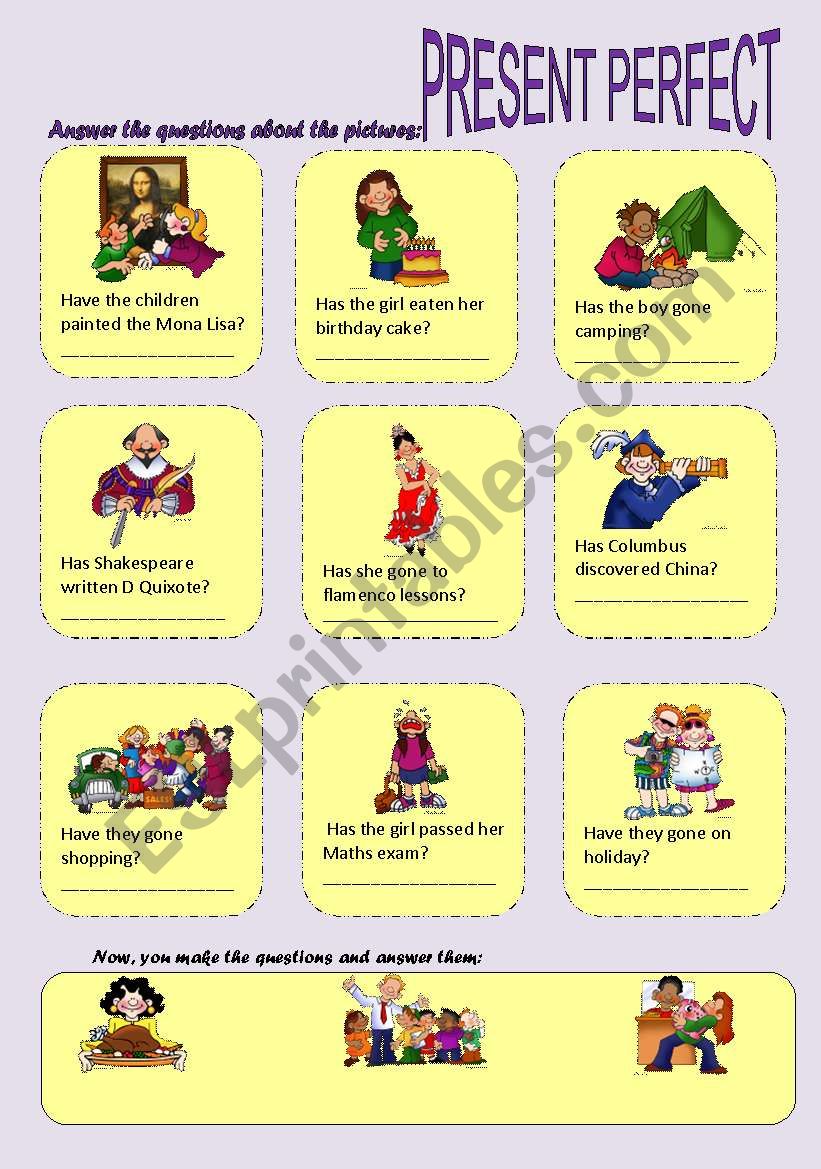 Present perfect questions & short answers