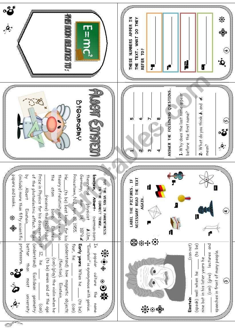 ALBERT EINSTEIN worksheet