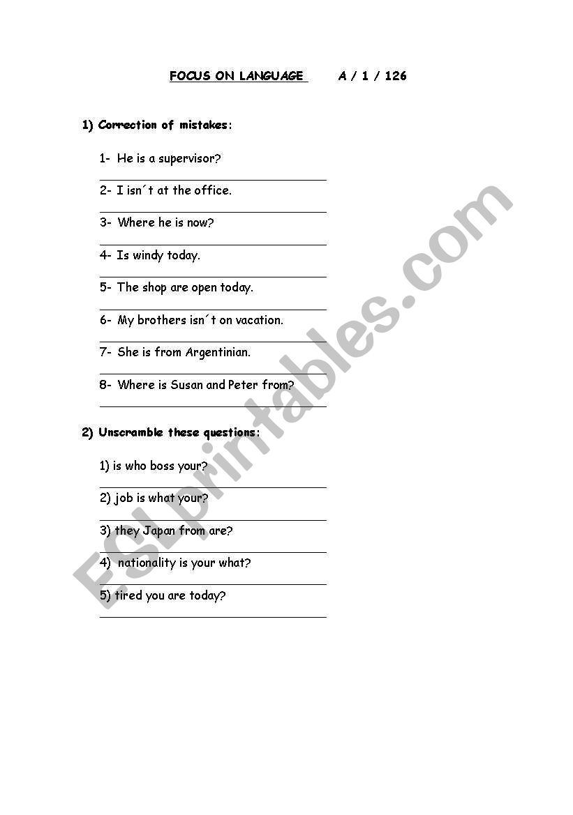 integration worksheet