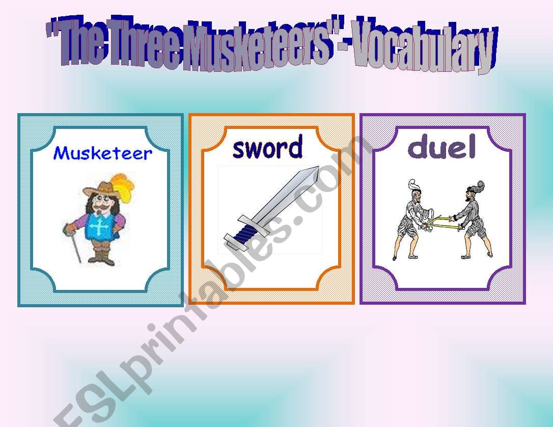 THE THREE MUSKETEERS-VOCABULARY