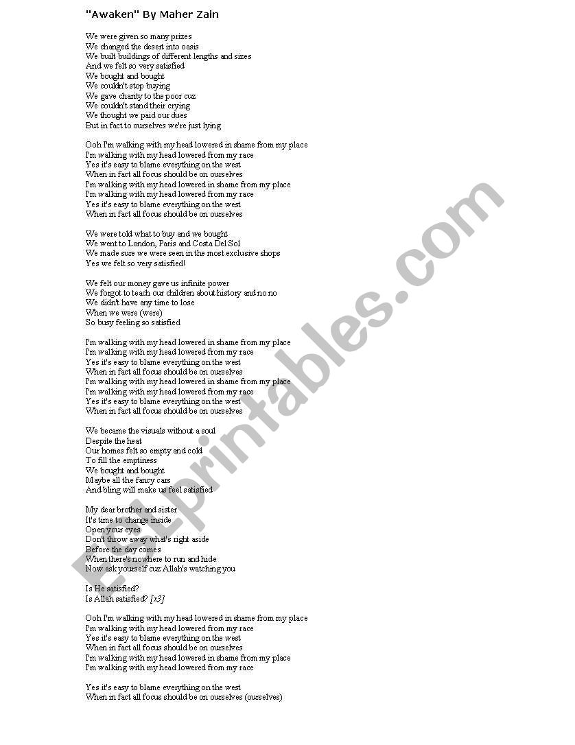 riddles worksheet