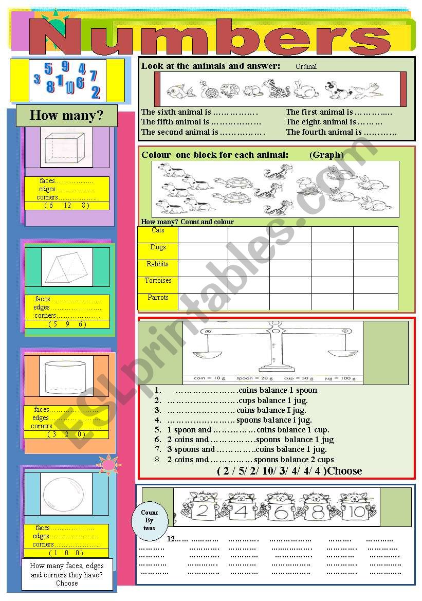 Numbers worksheet