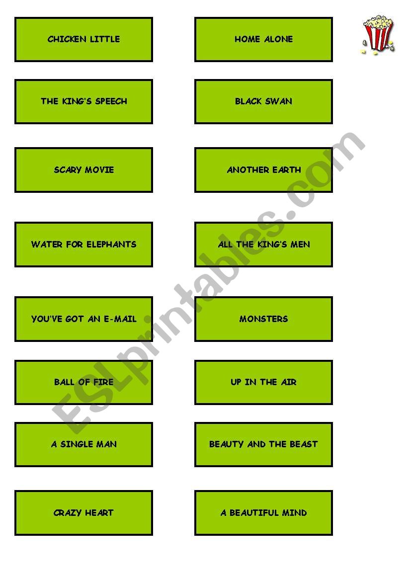 guess the movie part 1 worksheet