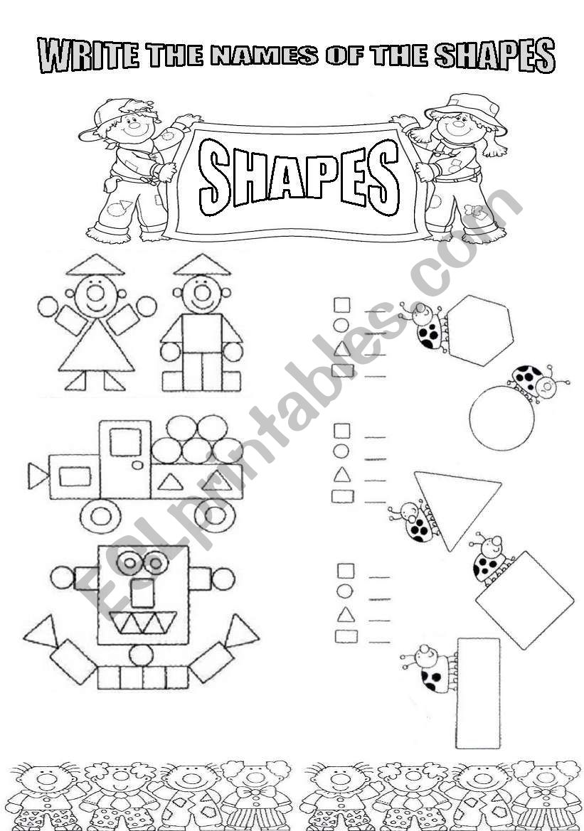 SHAPES worksheet