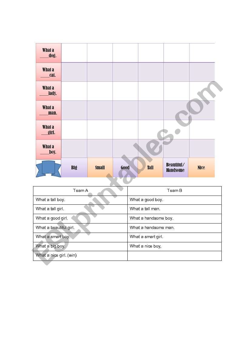 connect four game worksheet