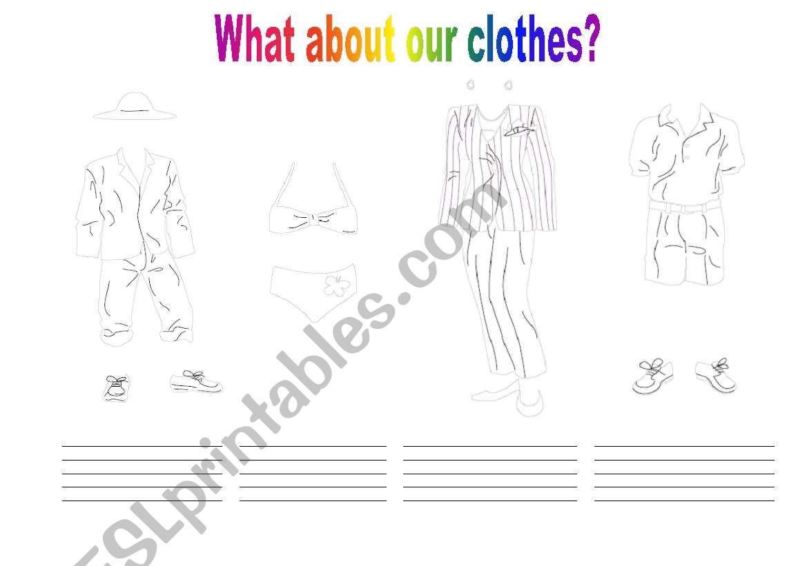What about our clothes? worksheet
