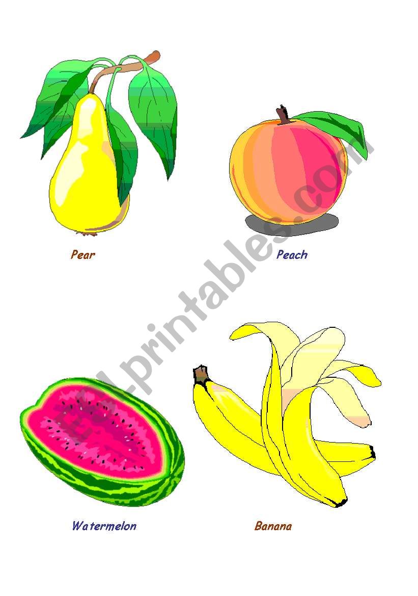 Fruit worksheet